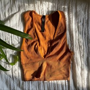 UO Out From Under Hailey Seamless Plunging Bra Top Size S